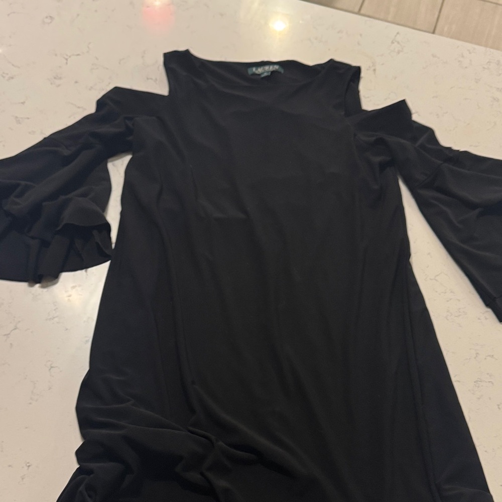 Ralph Lauren Black open shoulder dress